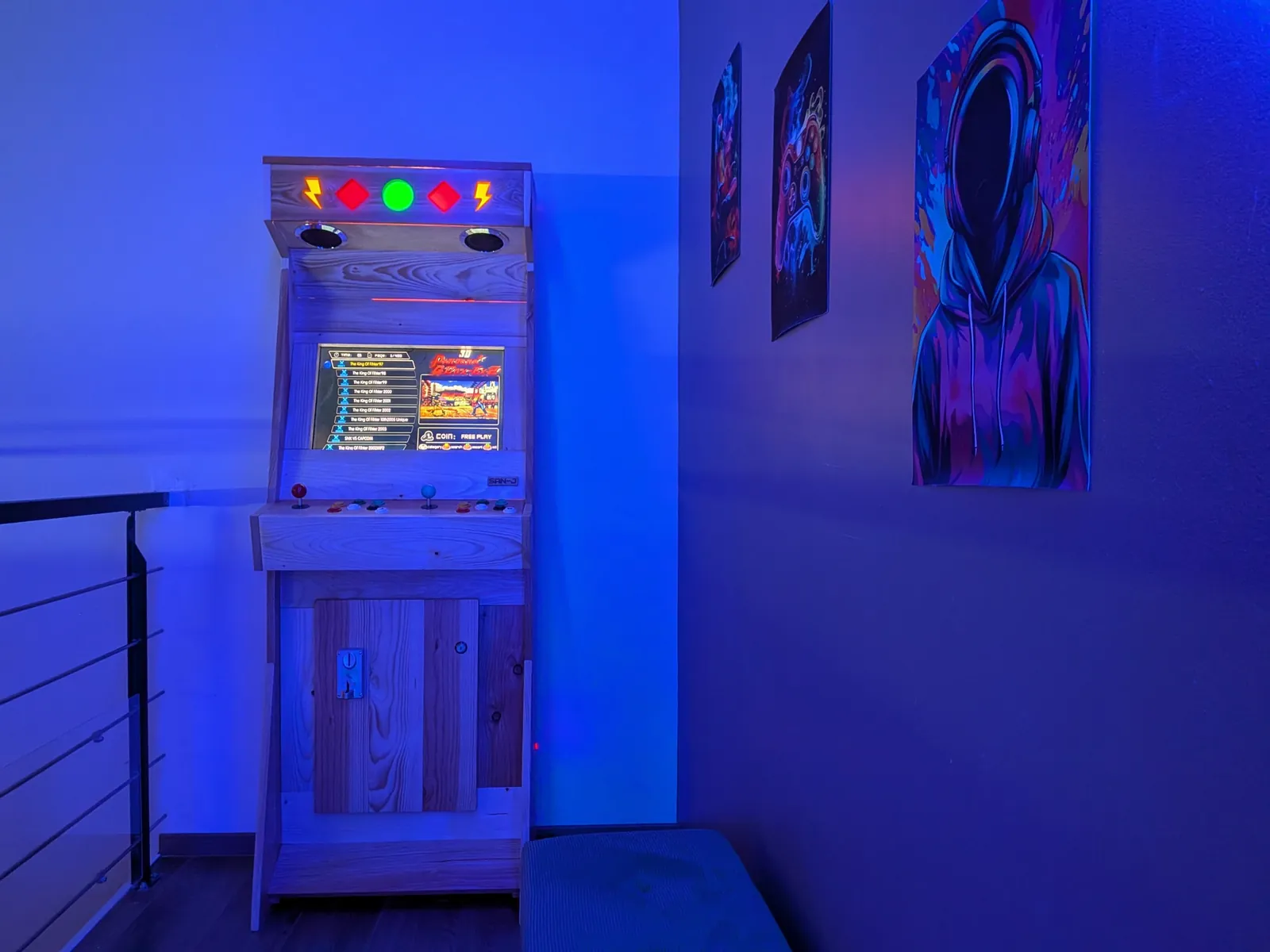 La borne d'arcade, le soir